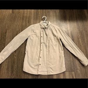 H&M creme corduroy flannel Men’s S